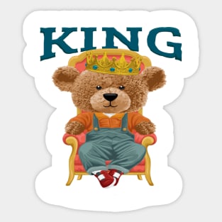 BEAR THE KING Sticker